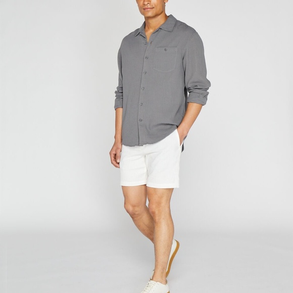 Long Sleeve Summer Doubleface Shirt - New With Tags - NEVER WORN - Grey - Picture 4 of 5